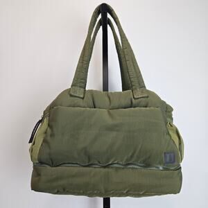 Free People Movement MVP Duffle Bag Puffy Weekender Travel Army Green